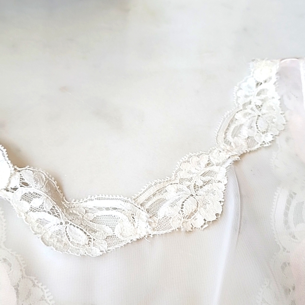 Alexandra Nicole pale pink chemise with lace size medium - Picture 8 of 10